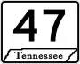 State Route 47 marker