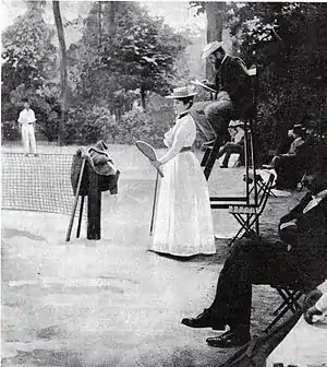 Hélène Pévost, French women's tennis champion at the 1900 Paris Olympics, the first games in which women competed