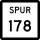 State Highway Spur 178 marker