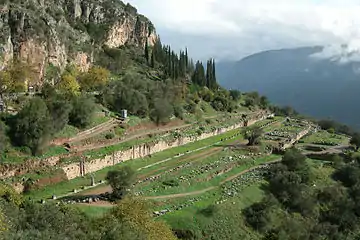 The ancient Gymnasium at Delphi