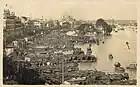 The Guangzhou Bund in 1930, with rows of Tanka boats