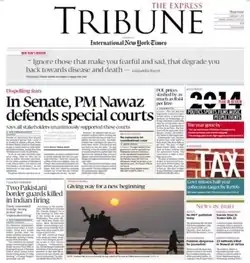 Front Page on January 1, 2015