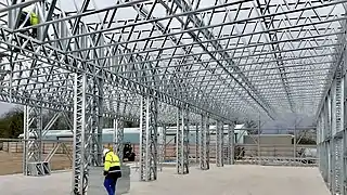 Three dimensional truss construction