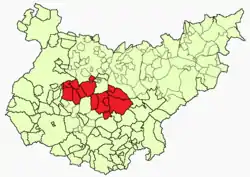 Location in the province of Badajoz