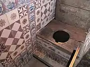 Toilet in Rosenborg Castle Copenhagen