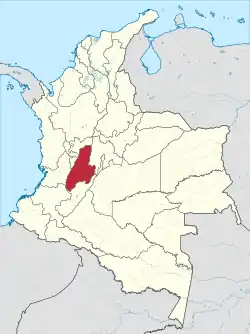 Tolima shown in red