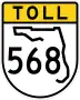 State Road 568 marker