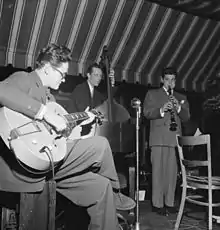 Toots Thielemans and Joe Marsala (right).Photo: William P. Gottlieb