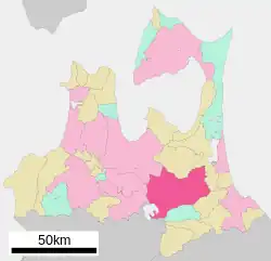 Location of Towada