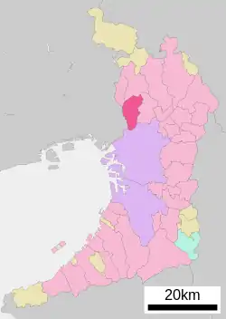 Location of Toyonaka