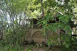 A traditional Filipino house with amakan walls in Bohol