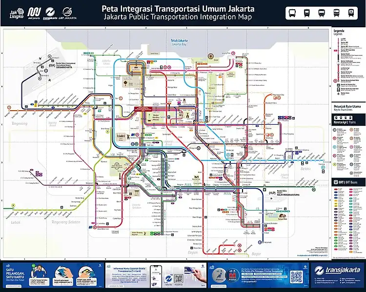 Image 56Map of Jakarta Public transportation (from Transport in Jakarta)