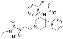 Chemical structure of Trefentanil.