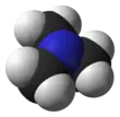 Spacefill model of trimethylamine