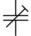 Trimmer variable capacitor