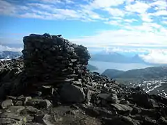 The beacon on the summit