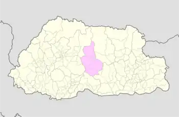 Location of Drateng Gewog