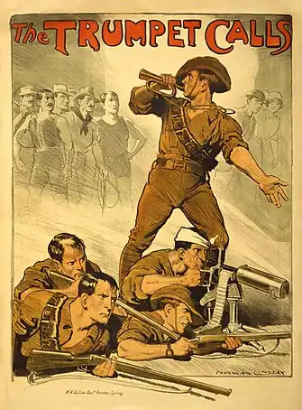 Image 23Recruitment poster, 1914–1918. (from History of the Australian Army)