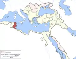 The Eyalet of Tunis in 1609