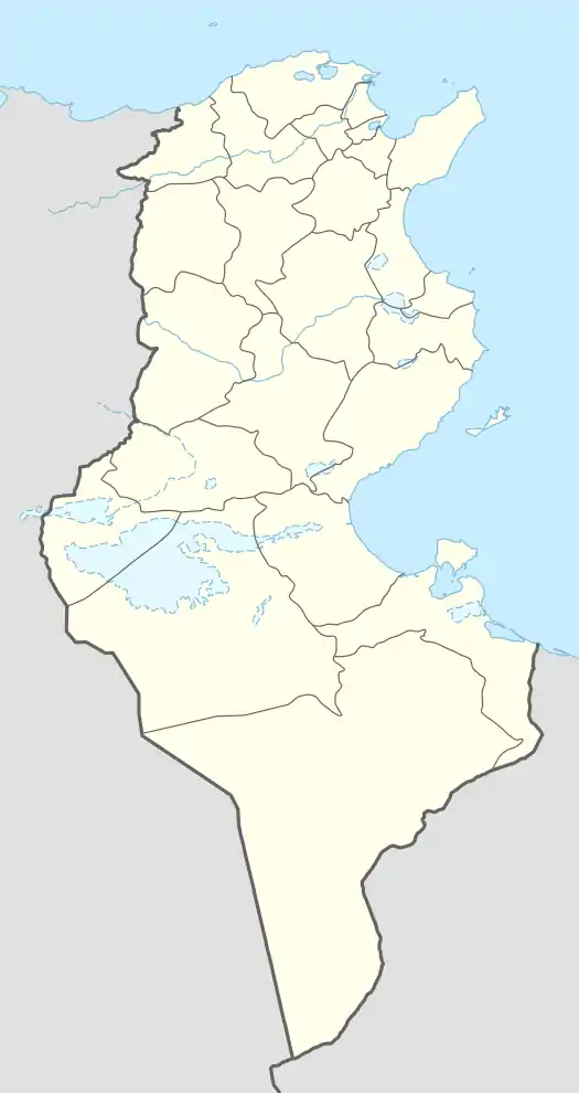 Map showing the location of El Feidja National Park