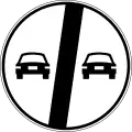 End of overtaking prohibition