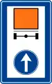 Proceed straight for vehicles carrying dangerous goods