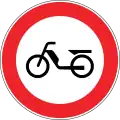 No entry for mopeds