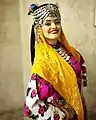 Turkish folk dancer in traditional dress