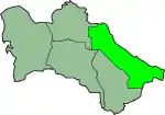 Lebap province, where Kerki is located