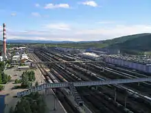 Railway station at Tynda