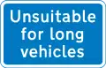 Unsuitable for long vehicles