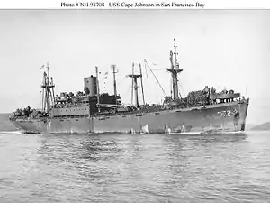 USS Cape Johnson, San Francisco Bay, 1944