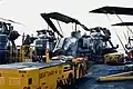 Aft flight deck. Photo taken in late 87 or early 88. HM-14's RH-53D and HMLA-169's AH-1W Cobras