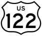 U.S. Route 122 marker