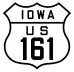 U.S. Highway 161 marker