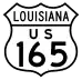 U.S. Highway 165 Bypass marker