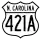 U.S. Highway 421A marker