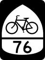 U.S. Bicycle Route 76 marker