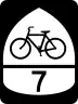 U.S. Bicycle Route 7 marker