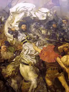 Death of Ulrich von Jungingen, detail of the painting by Jan Matejko, 1878