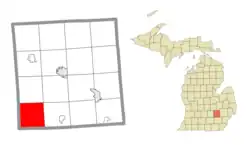 Location within Livingston County