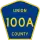 County Road 100A marker