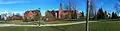 Panorama taken of the UVM Green (from the west).  Morrill Hall is located on the far right of the image, Dec 2012