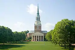 Wait Chapel at Wake Forest University, building opened 1956