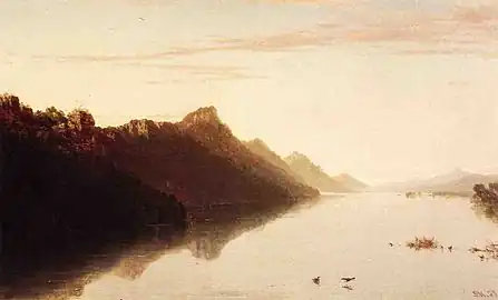 Upper Mississippi, oil on canvas, 1855. St. Louis Art Museum