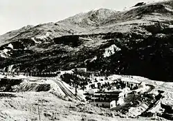 Mine plant and Alaska Railroad tracks, mid 1950s.