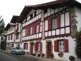 Half-timbered houses from Uztarritz (Lapurdi)