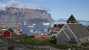 The port in Uummannaq town