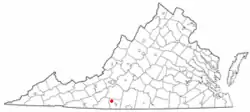 Location of Bassett, Virginia