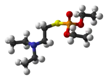 Ball-and-stick model of VG